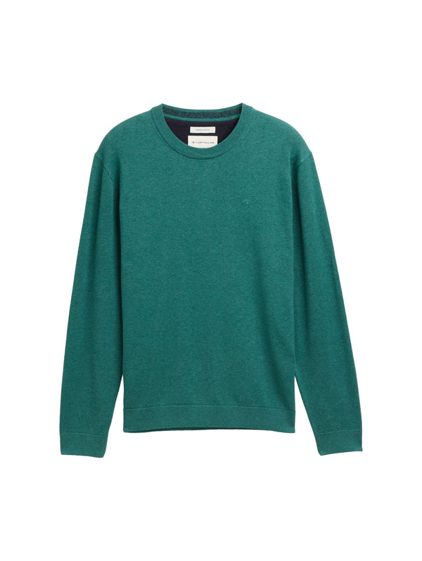 Basic Strickpullover aus Baumwolle