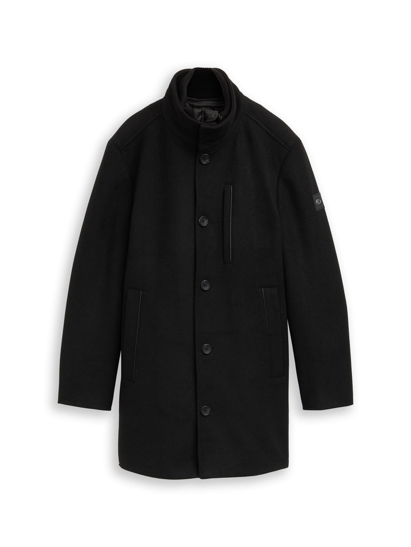 2-in-1 Wollmantel mit abnehmbarer Innenjacke