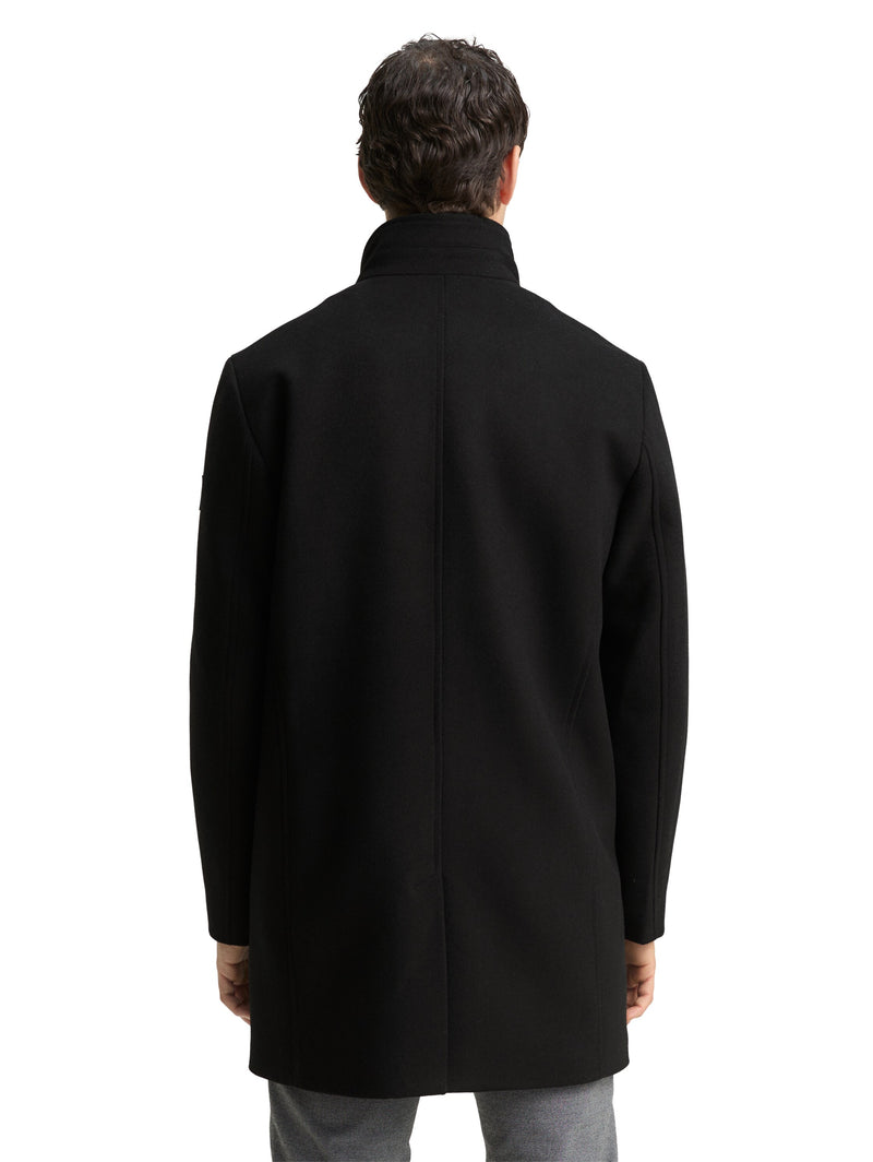 2-in-1 Wollmantel mit abnehmbarer Innenjacke