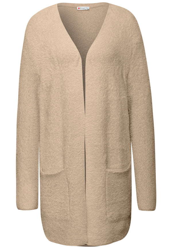 Langer Federgarn Cardigan