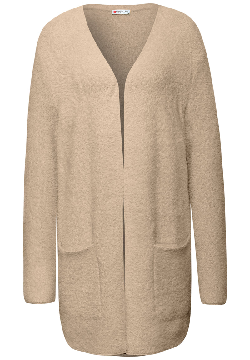 Langer Federgarn Cardigan