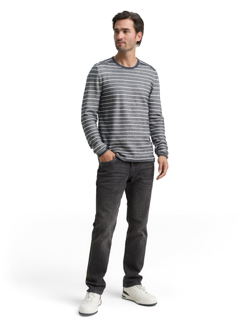 Strickpullover mit Rundhalsausschnitt