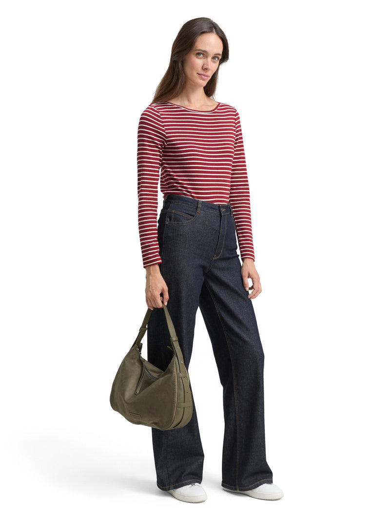 Langarmshirt mit Streifenmuster