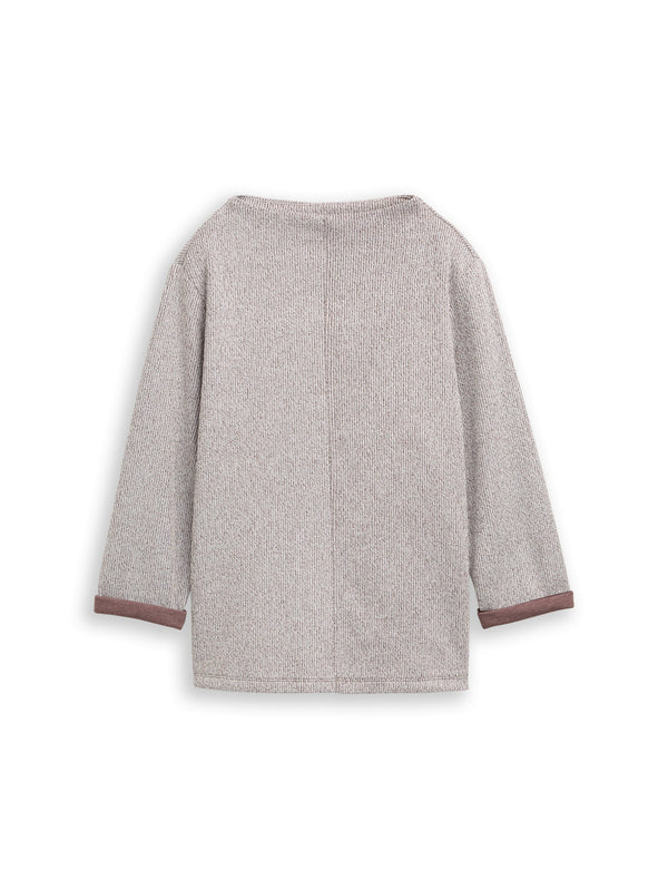 Sweatshirt mit Stehkragen