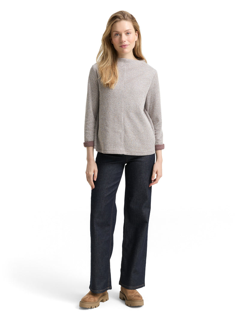 Sweatshirt mit Stehkragen