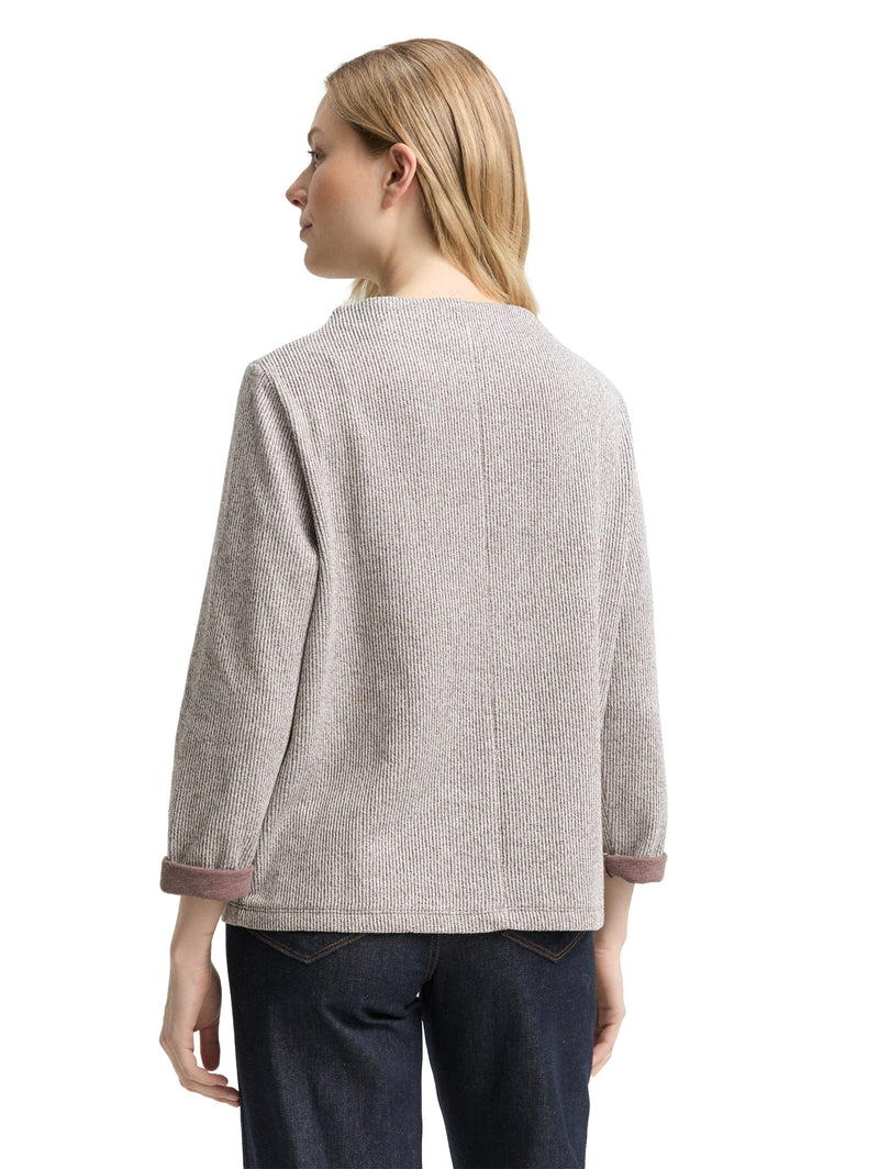 Sweatshirt mit Stehkragen