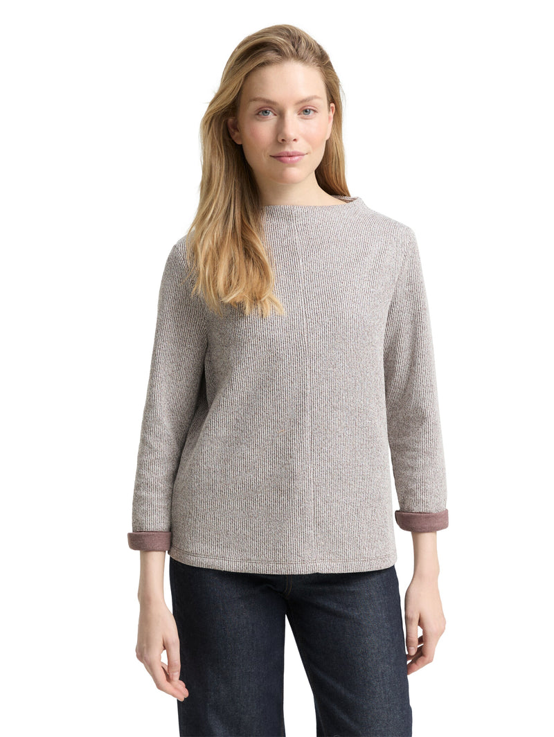 Sweatshirt mit Stehkragen