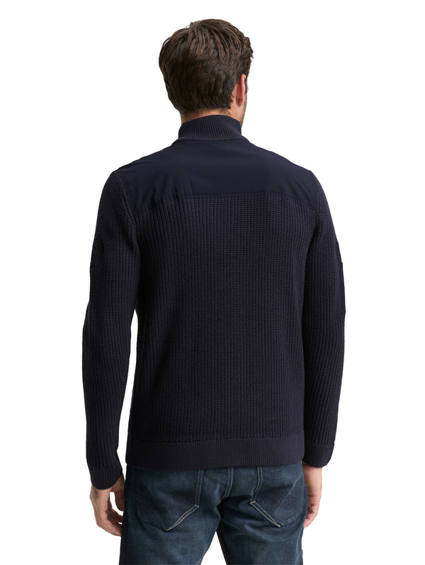 Strickjacke mit Reißverschluss