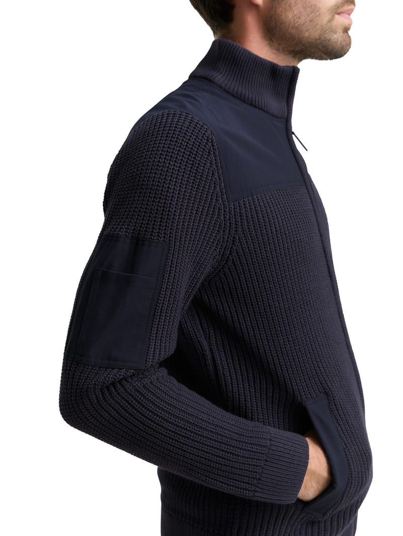 Strickjacke mit Reißverschluss