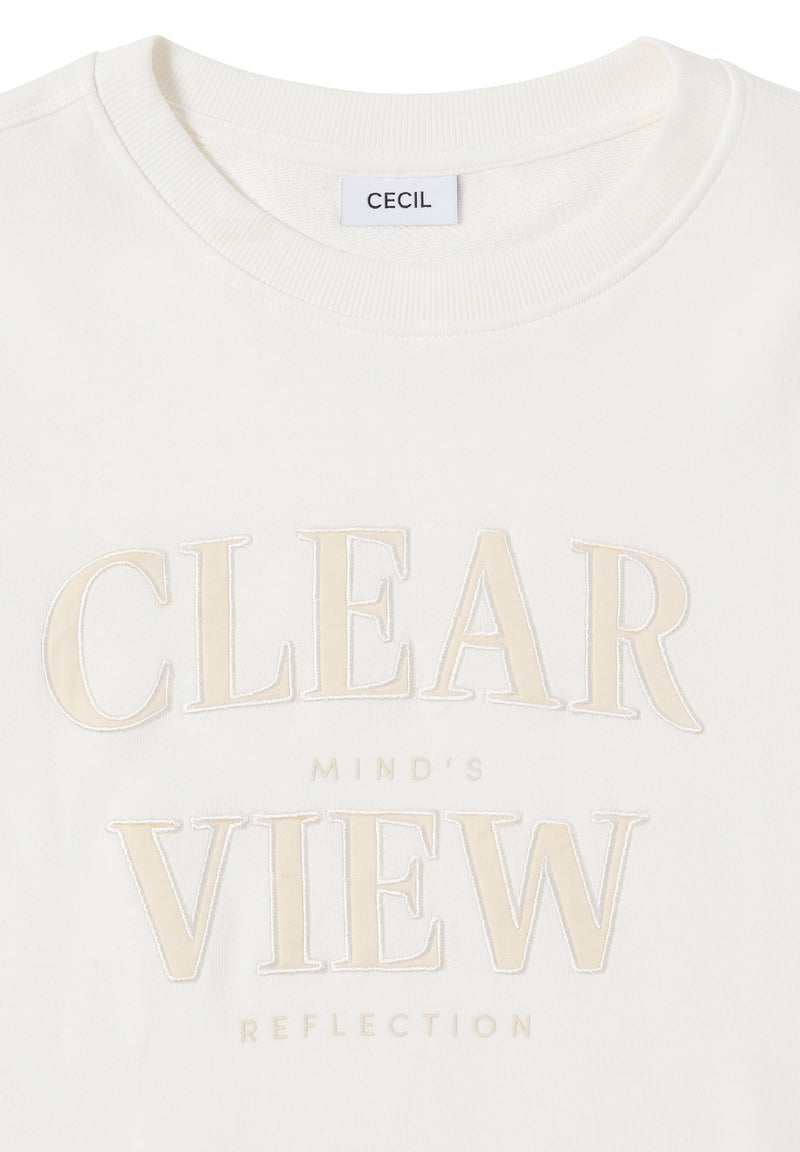 Sweatshirt mit Wording