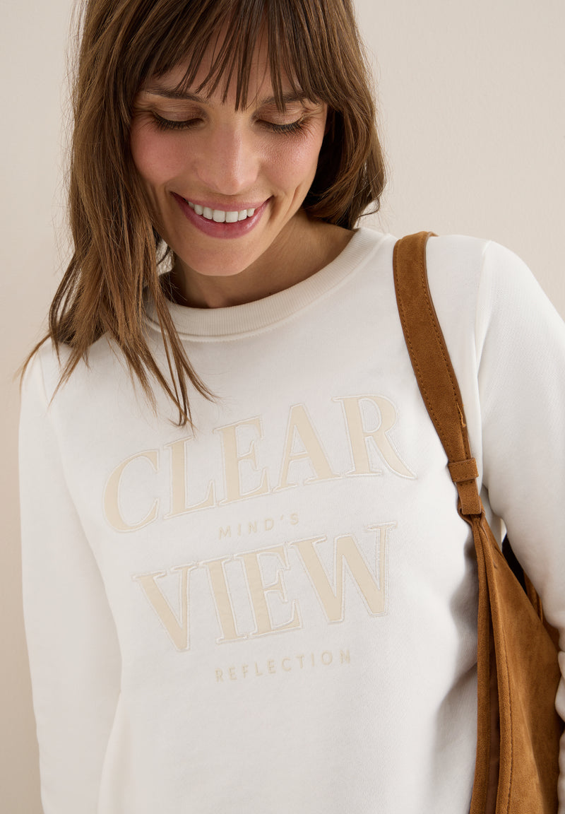 Sweatshirt mit Wording