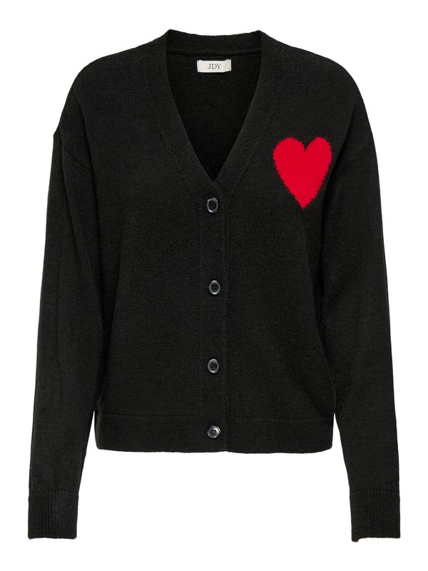 JDYVITTORIA L/S HEART CARDIGAN KNT