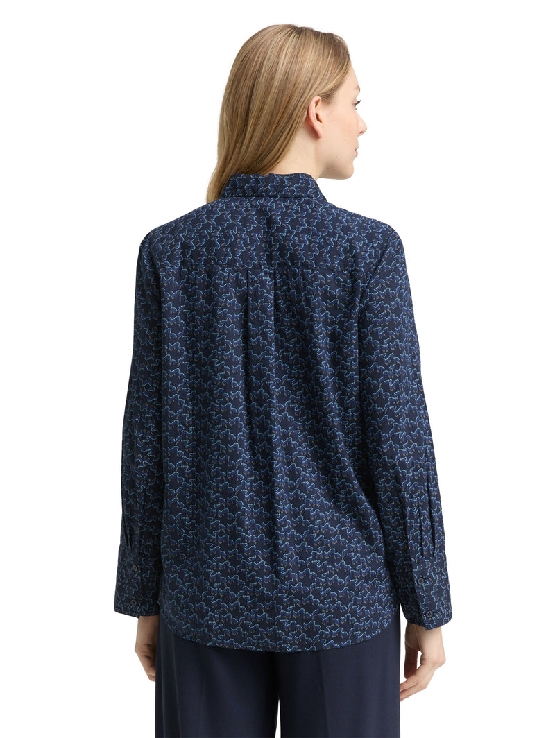 Hemdbluse mit Muster