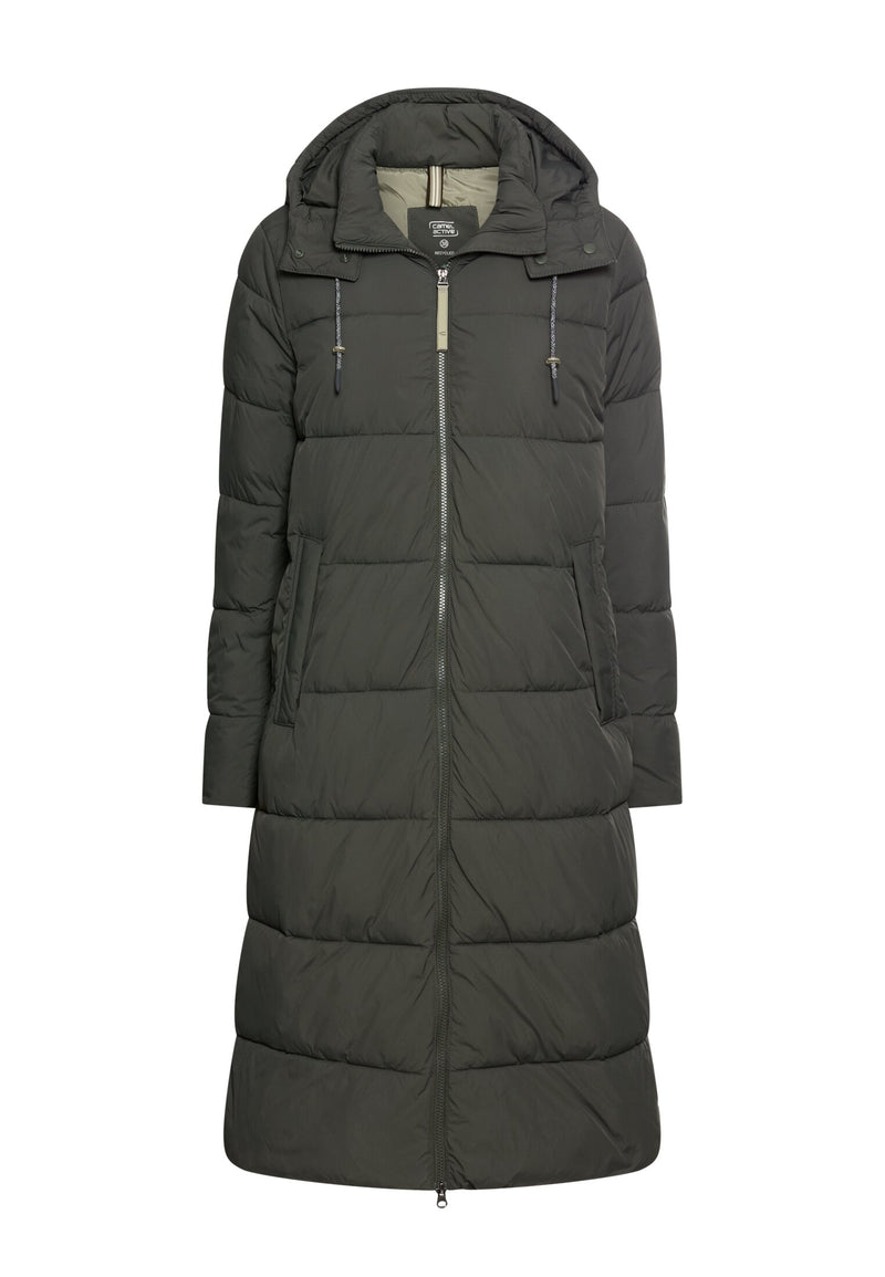 Wasserabweisender Mantel mit abnehmbarer Kapuze