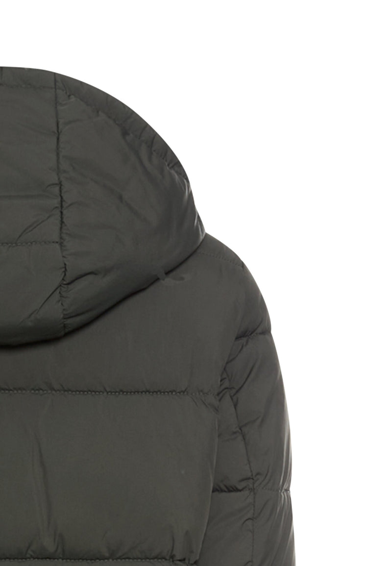 Wasserabweisender Mantel mit abnehmbarer Kapuze