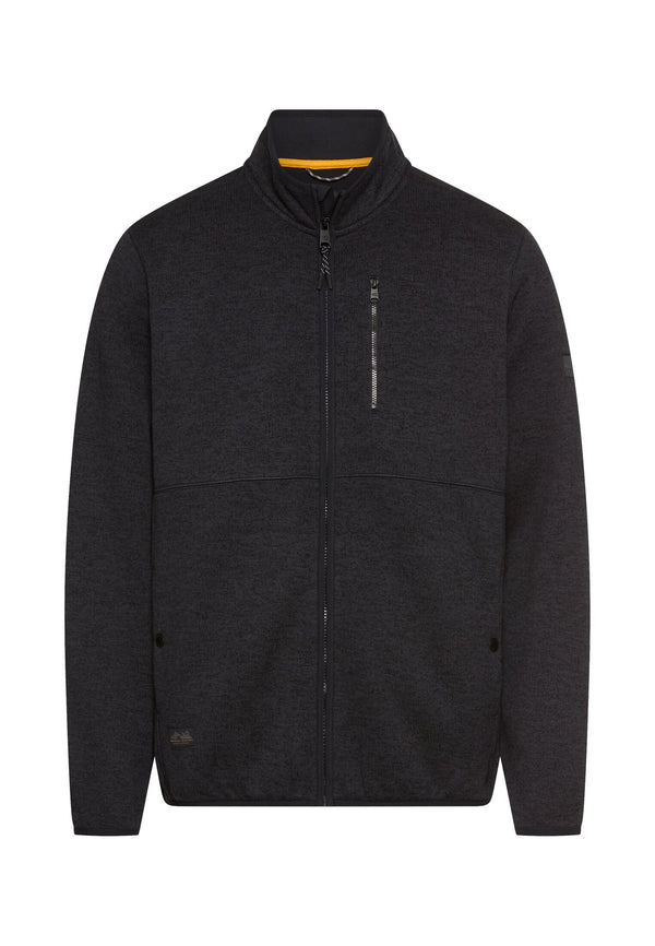 Strickjacke mit Stehkragen