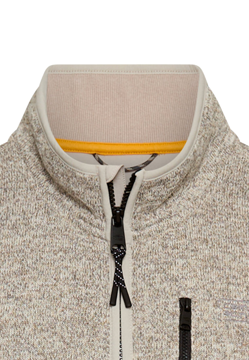 Strickjacke mit Stehkragen