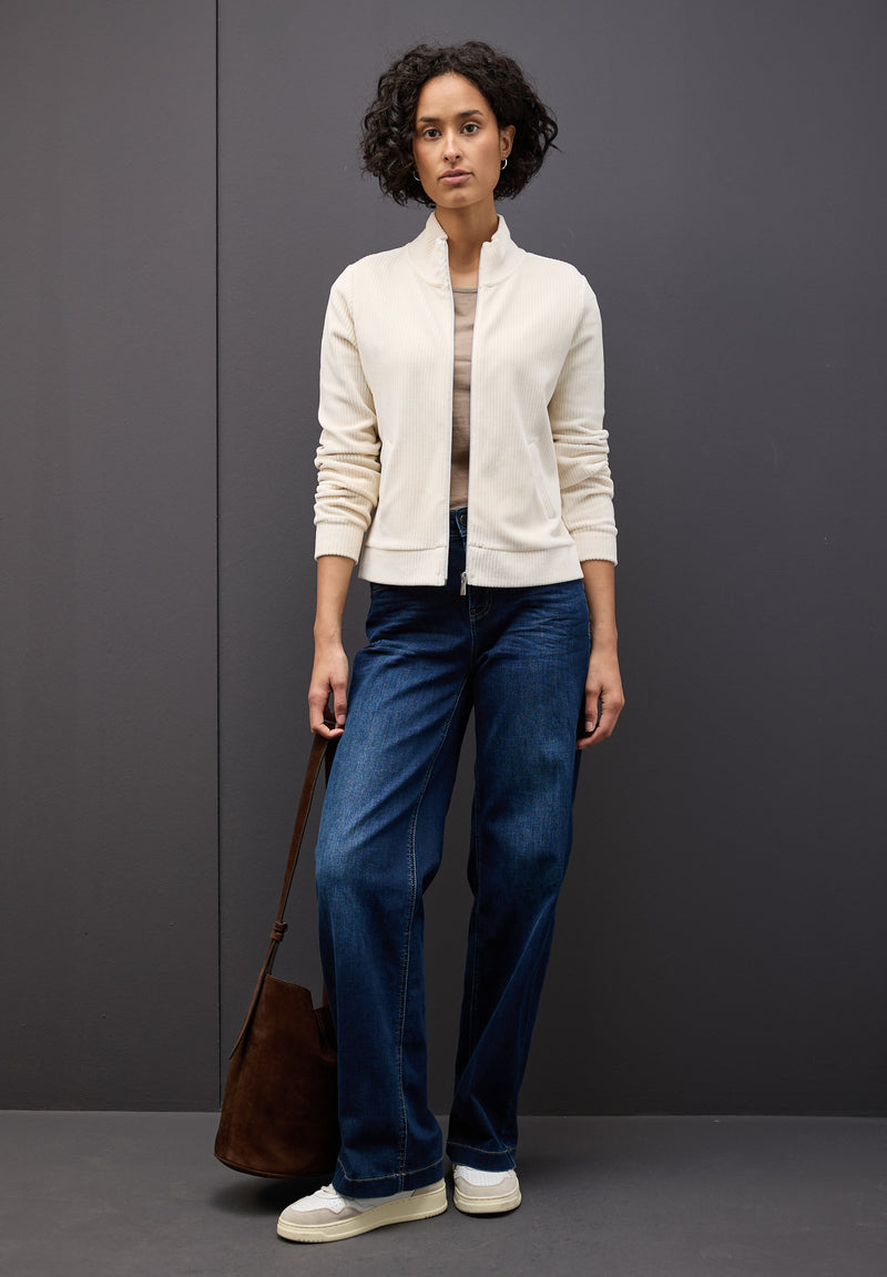 Cordjacke mit Zipper