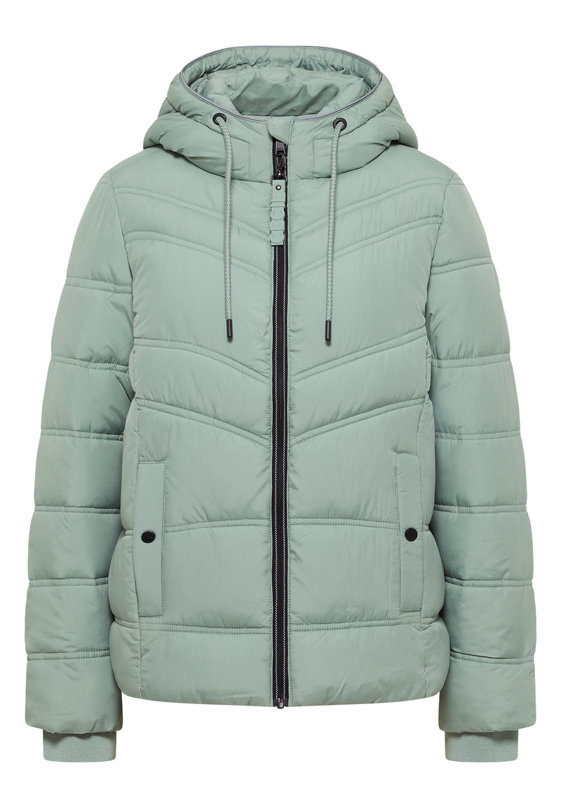Steppjacke mit Kapuze
