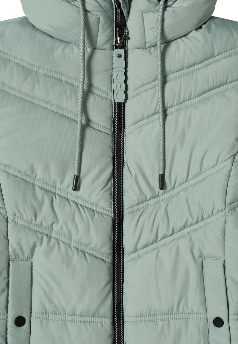 Steppjacke mit Kapuze