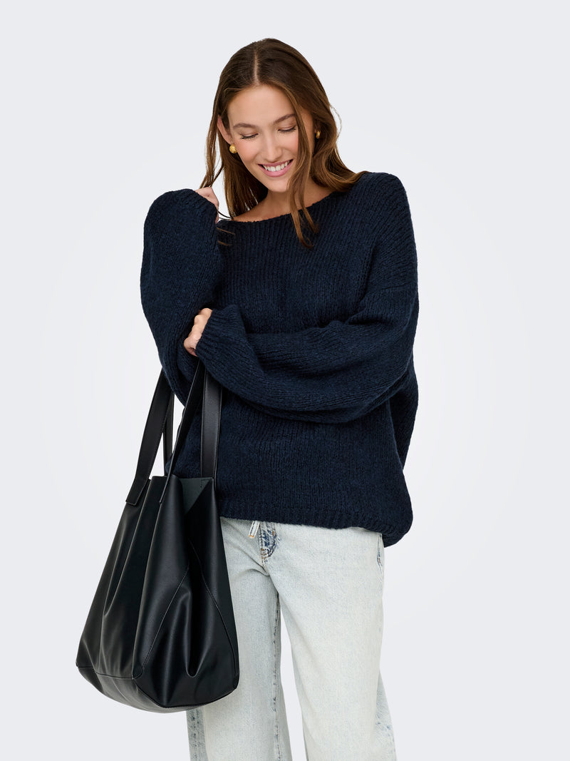 JDYDINEA L/S REVERSIBLE PULLOV. KNT NOOS