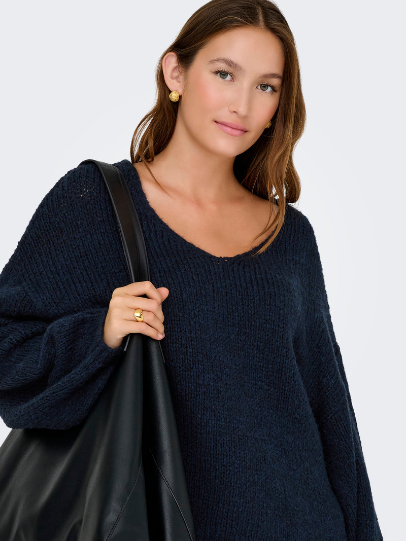 JDYDINEA L/S REVERSIBLE PULLOV. KNT NOOS