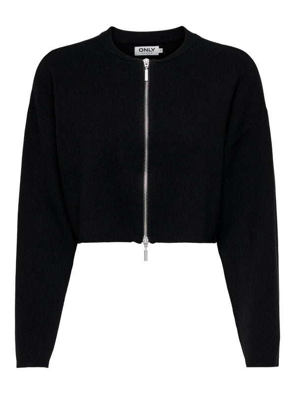 ONLANNY LS CROPPED ZIP CARDIGAN KNT
