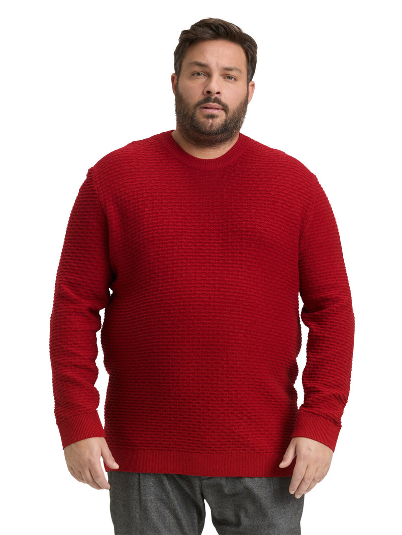 Plus Size - Strickpullover mit Rundhalsausschnitt