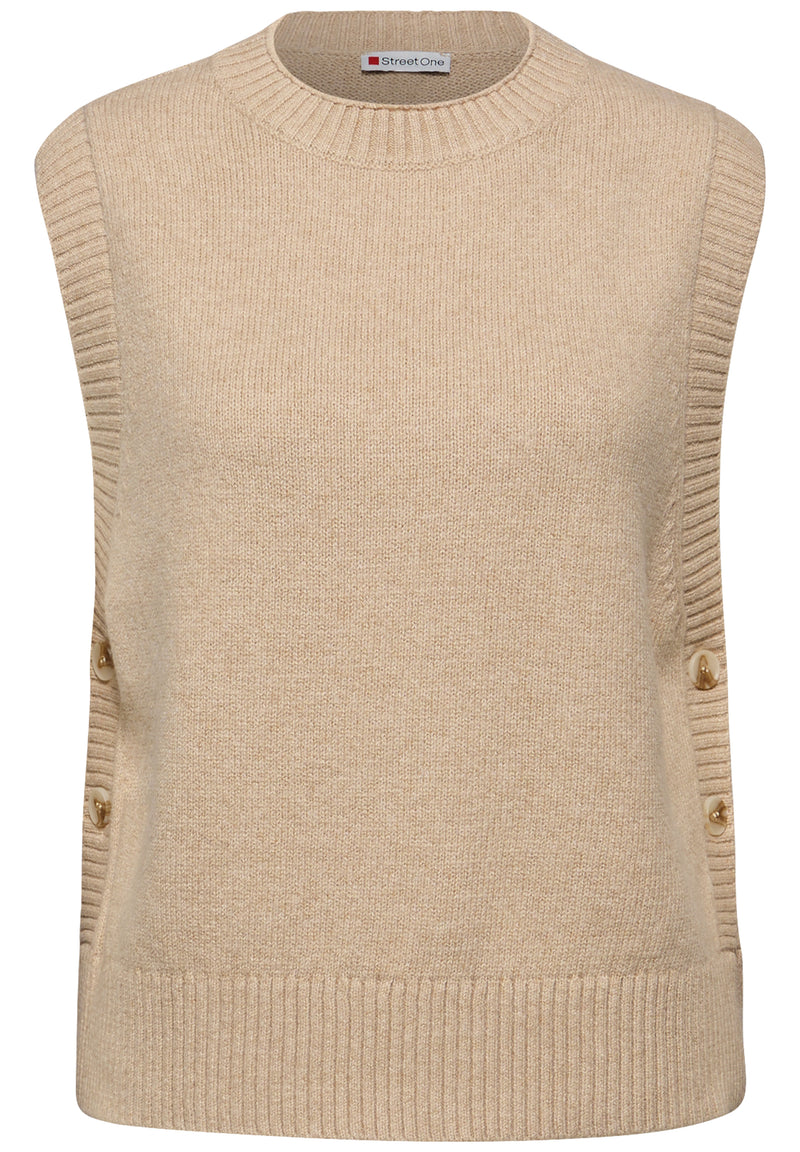 Ärmelloser Pullover