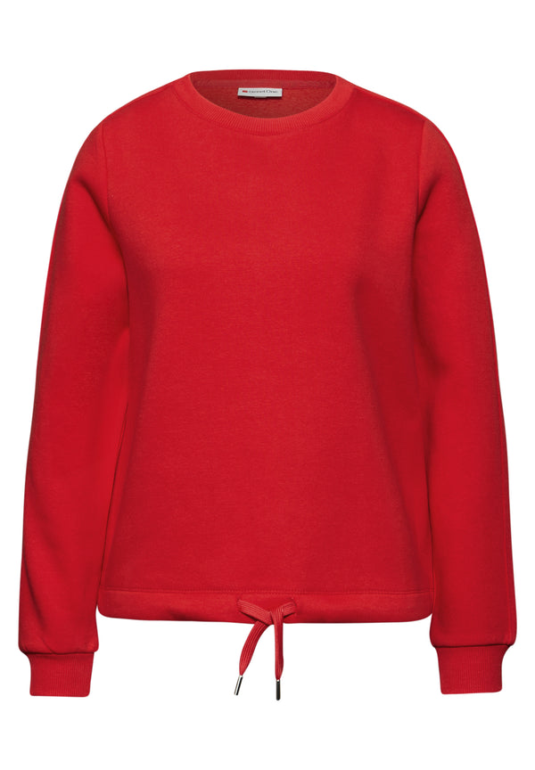 Sweatshirt mit Rippdetail