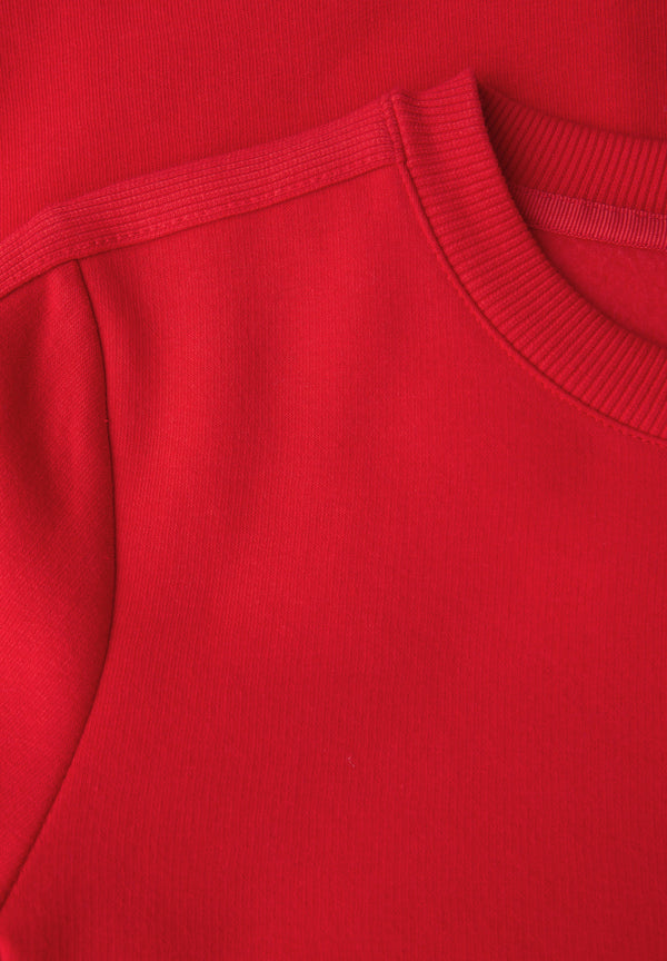 Sweatshirt mit Rippdetail