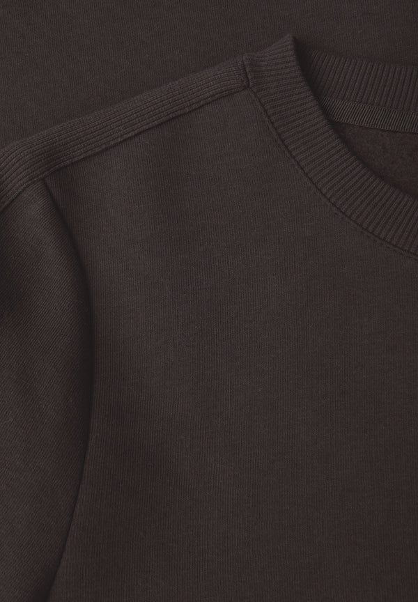 Sweatshirt mit Rippdetail