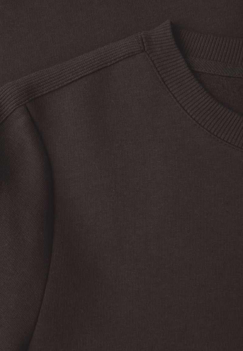 Sweatshirt mit Rippdetail