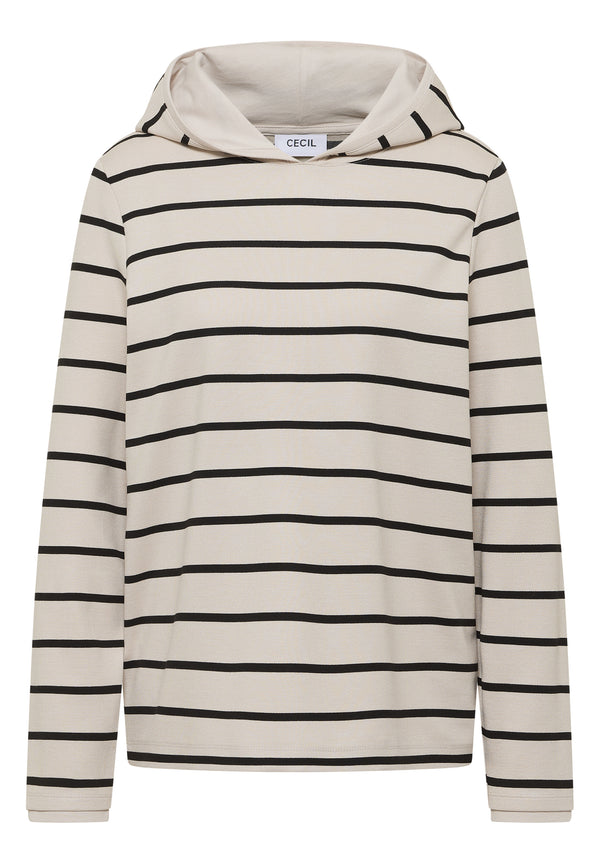 Gestreiftes Kapuzenshirt