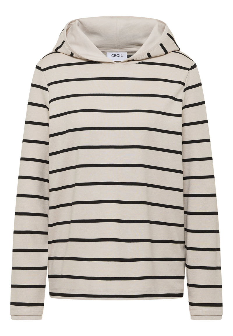 Gestreiftes Kapuzenshirt