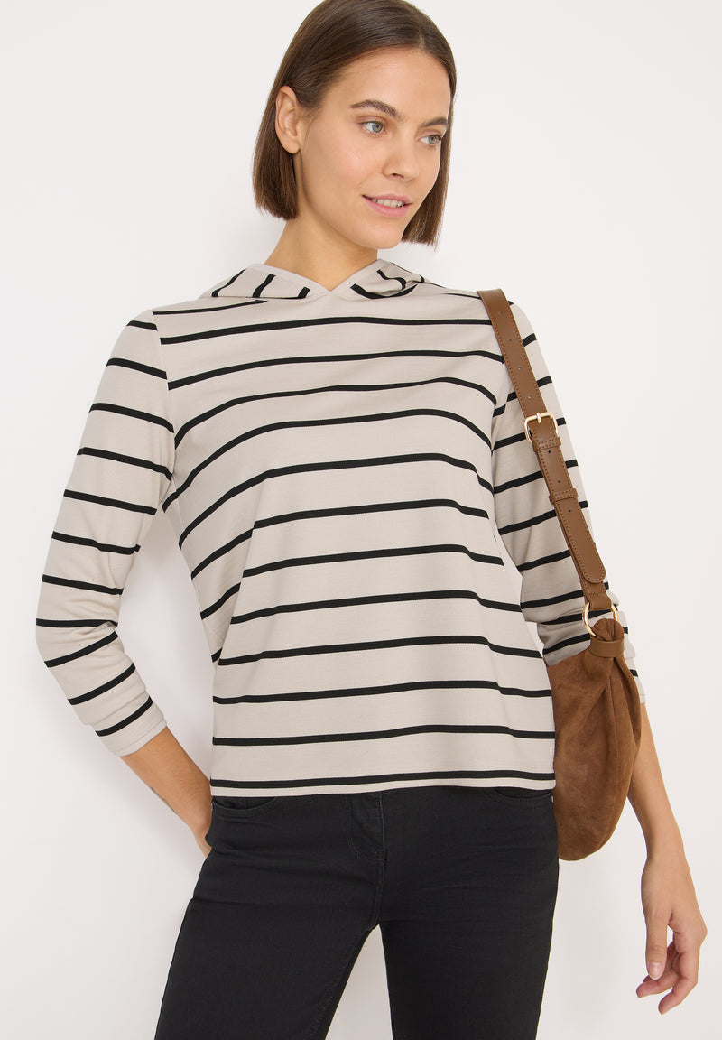 Gestreiftes Kapuzenshirt