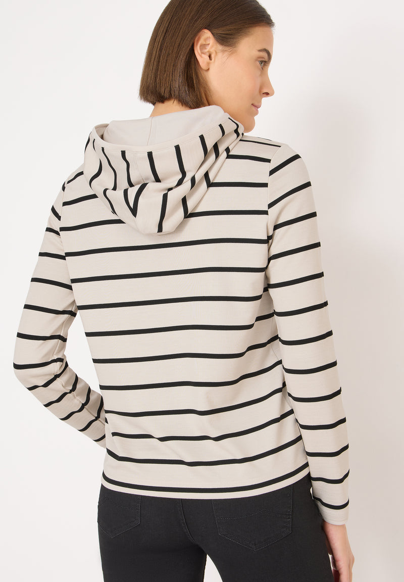 Gestreiftes Kapuzenshirt
