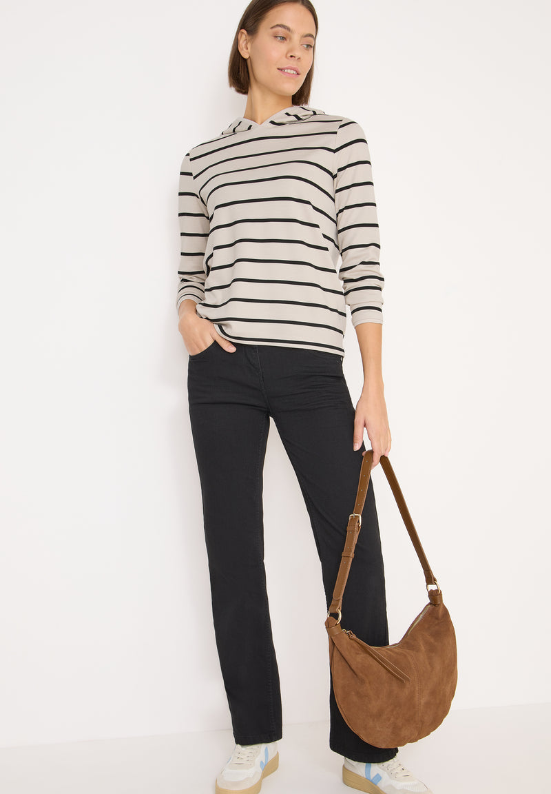 Gestreiftes Kapuzenshirt