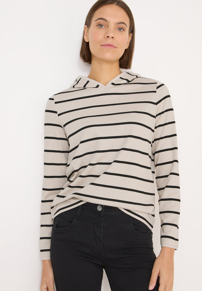 Gestreiftes Kapuzenshirt