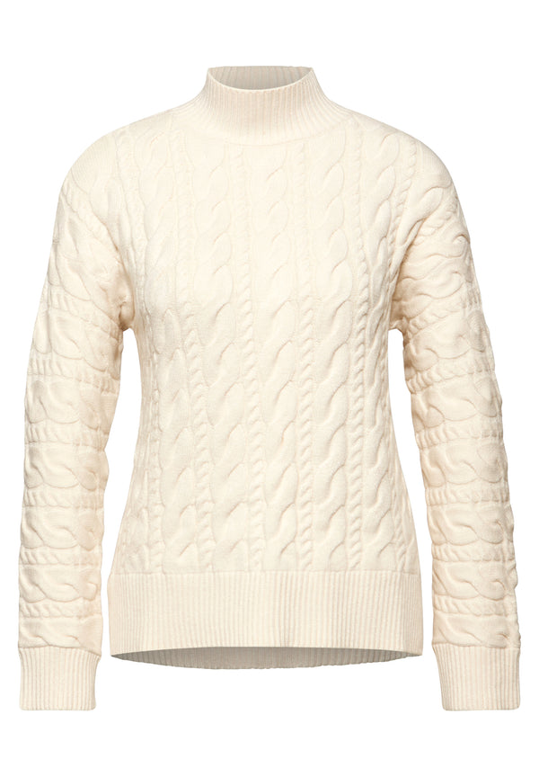 Pullover mit Zopfmuster