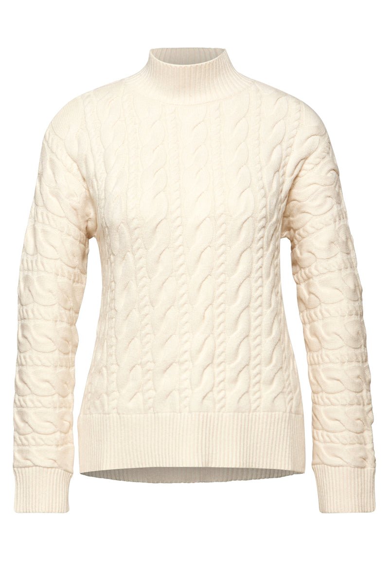 Pullover mit Zopfmuster