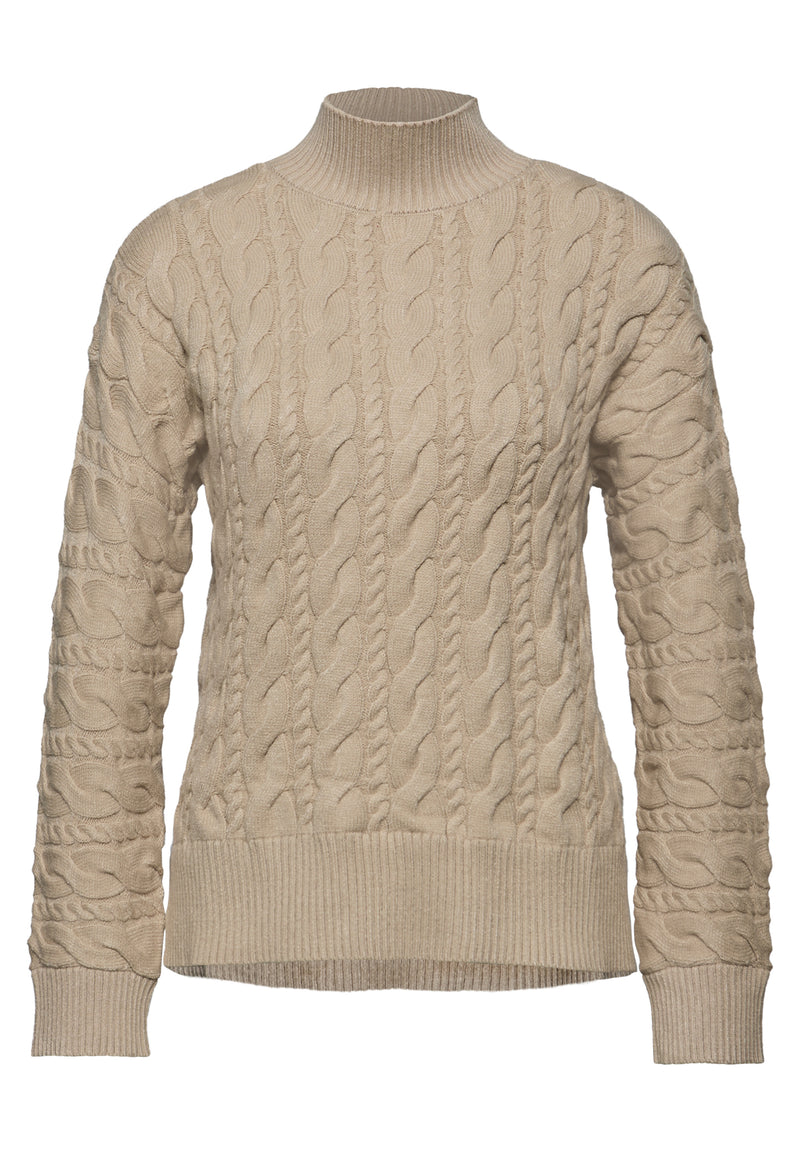 Pullover mit Zopfmuster