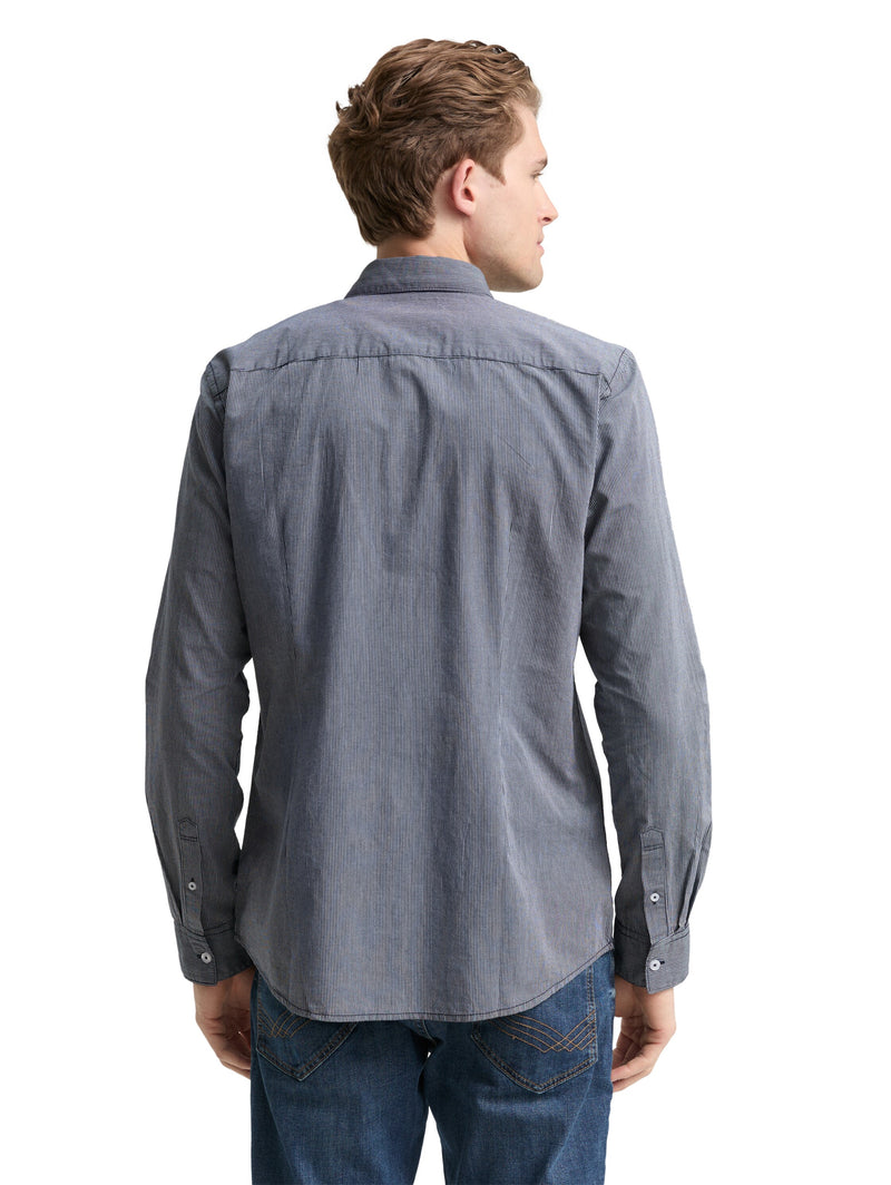 Fitted Hemd aus Baumwolle