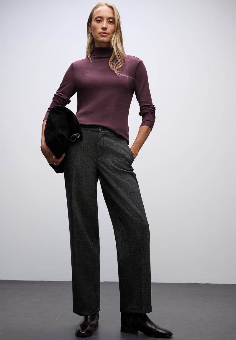 Basic Rollkragenshirt