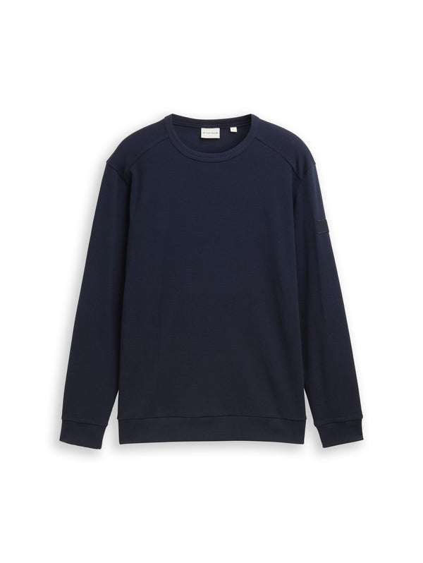 Langarmshirt mit Waffelstruktur