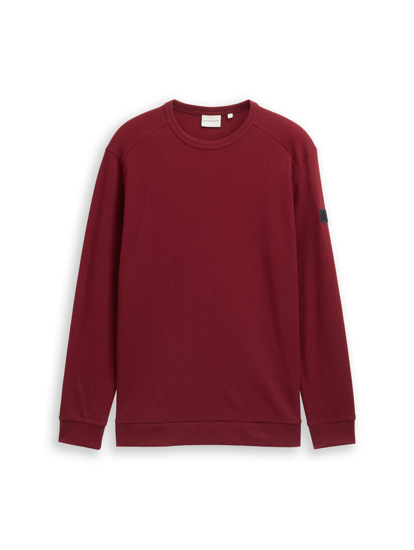 Langarmshirt mit Waffelstruktur