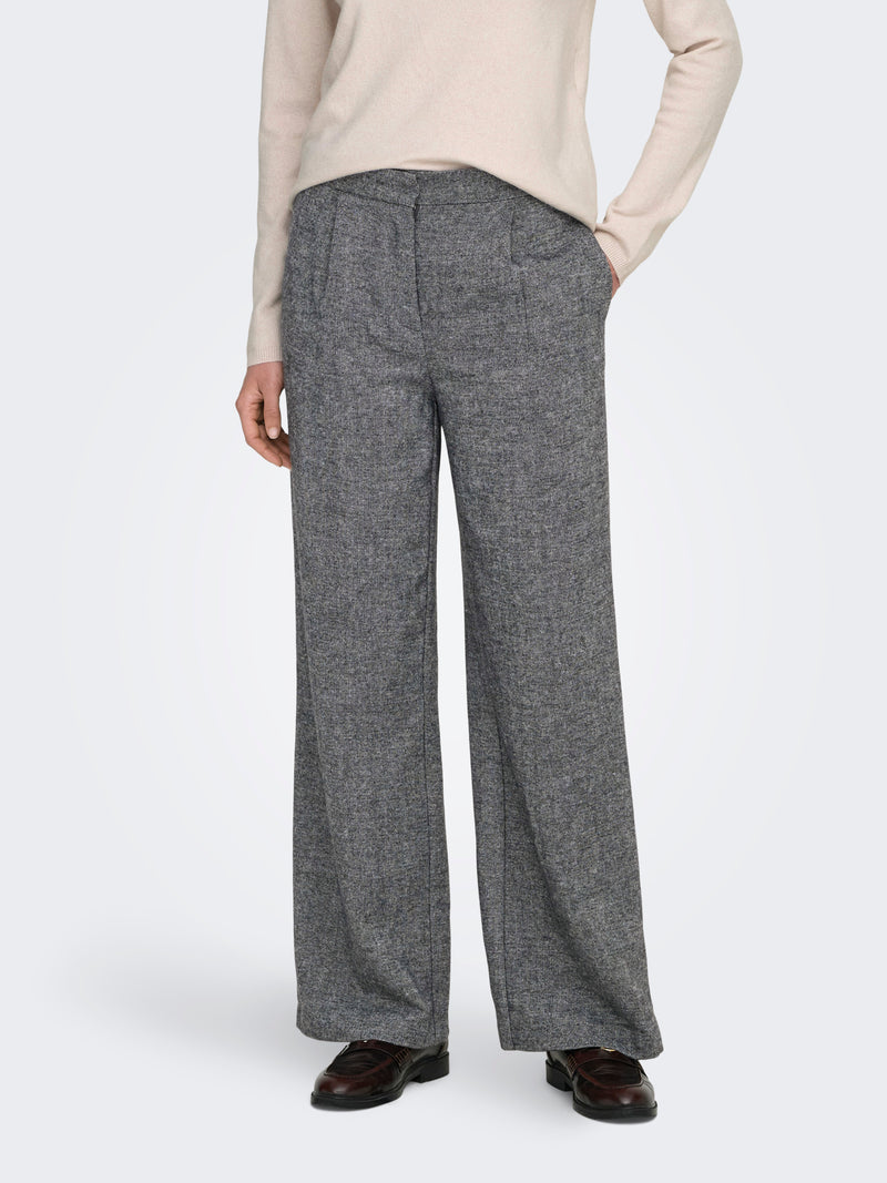 ONLBEKKA LIFE HW WIDE WOOL LOOK PANT TLR