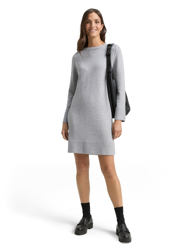 Strickkleid in Melange-Optik