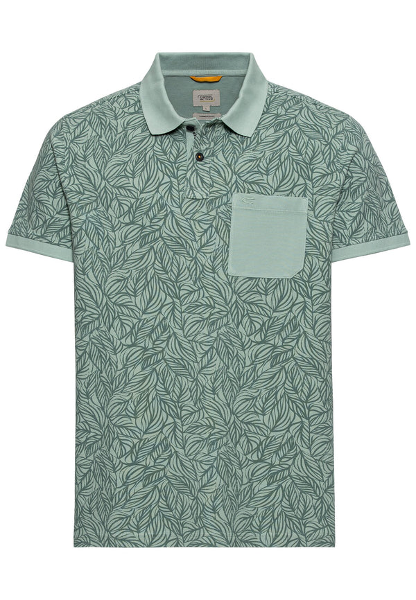 Piqué Poloshirt mit floralem Allover-Print