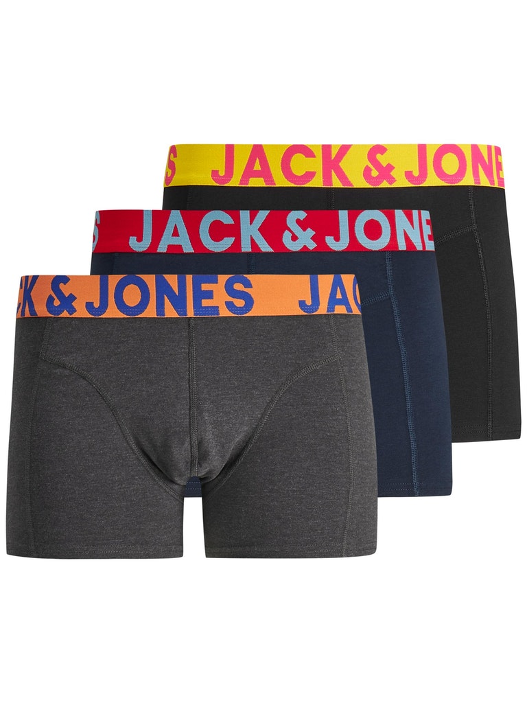 JACCRAZY SOLID TRUNKS 3 PACK NOOS